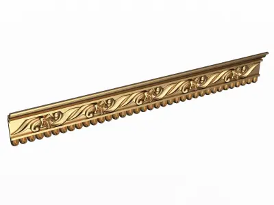 Cornice Decoration Molding 051 Low-poly 3D model