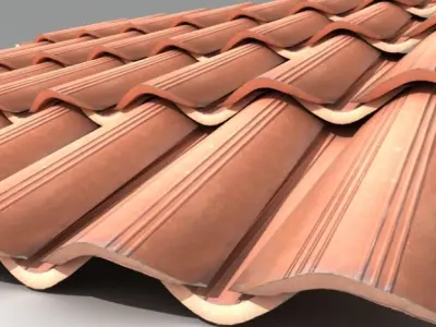 Roofing tiles 2 3D model