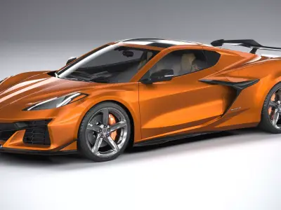 Chevrolet Corvette C8 Z06 CG 2023 lowpoly 3D model