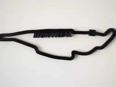 Montreal F1 Racing Track 2025 3D print model