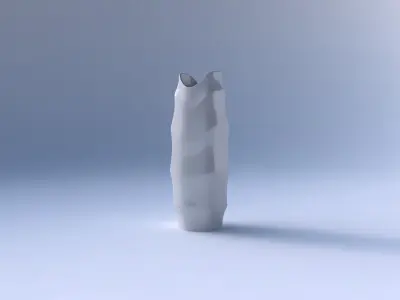 Vase double arc hexagon with horizontal sections 3D print model