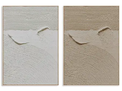 Abstract Painting Frame set 3D model 138