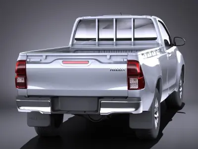 Toyota Hilux Single Cab 2017 VRAY 3D model