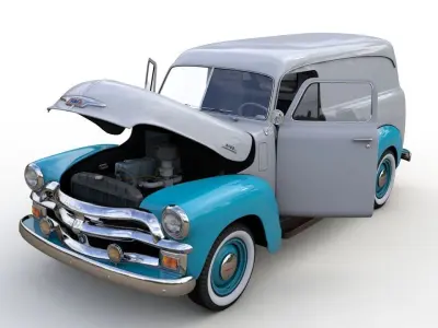 CHEVY 3100 PANEL VAN 1954 3D model
