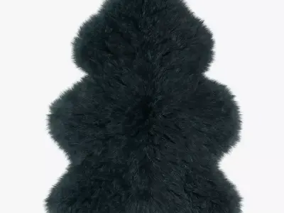 Sheepskin Rug 3D model