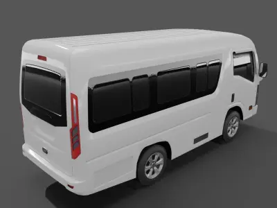 8 types Truck ISUZU NMR 71 Low-poly 3D model