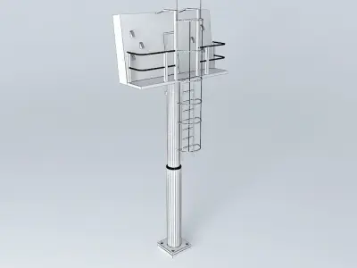 Roadside VMS type A Free 3D model