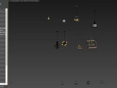 12 Modern Lamp 3D model