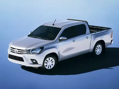 Toyota Hilux 2018 Low-poly 3D model