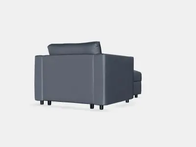 VIMLE Lounge chair 4 Low-poly 3D model