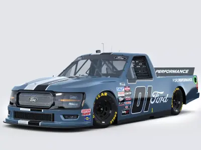 Truck Nascar F-150 2025 Template 3D model