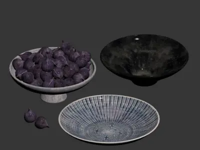 Pottery Barn - Collection of handmade crafts 3D model