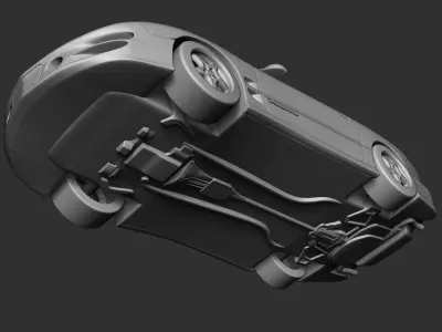 AD 2002 Pontiac Firebird Car 3D print model