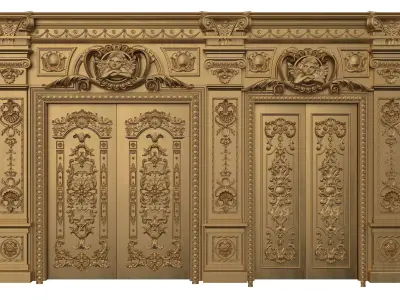 Royal Door 10 3D model