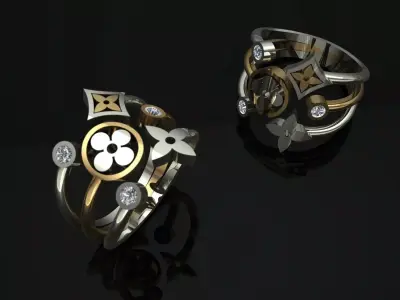 Louis vuitton Jwelery Jet Gold 3D print model