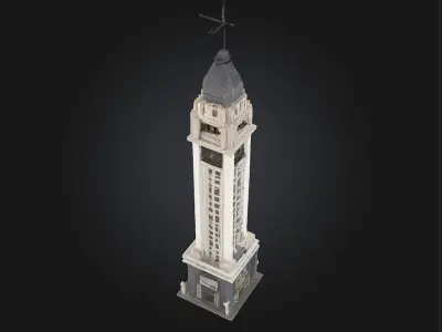 Lego Clock Tower Model  A Playful Tribute to Time and Creativity 3D model