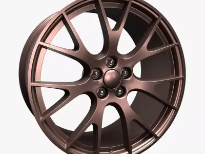 Dodge Charger SRT wheels 3D model