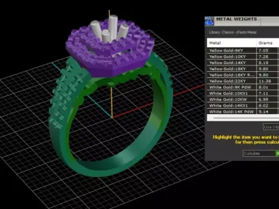 ring woman  3D print model 22