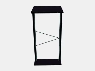 MALM Bed frame high 4 3D model