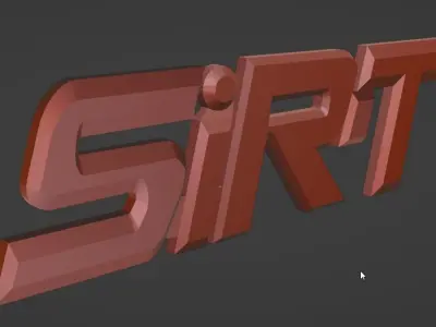 SIR-t nameplate for car 3d print 3D print model