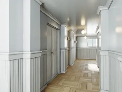 Modular Interior Pack Low-poly 3D model