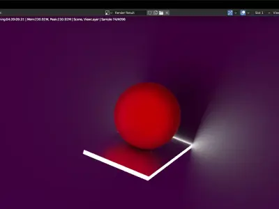 Bouncing ball with rigid body animation 3D model