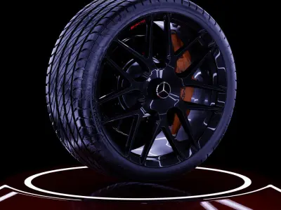 Wheels for Mercedes-AMG - 3D model 3D model