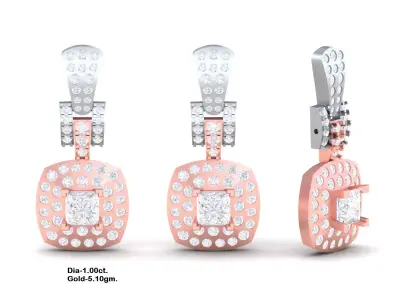 3d print diamond earrings 3D print model