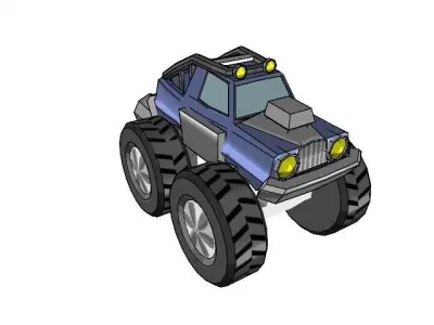 Toon Truck 3D model