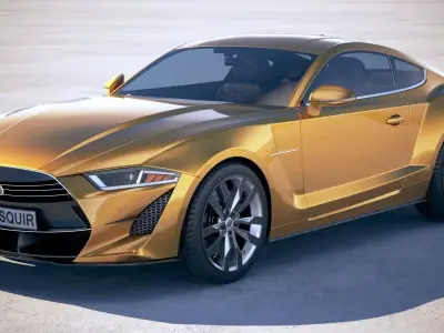 Generic Muscle Car 2018 3D model