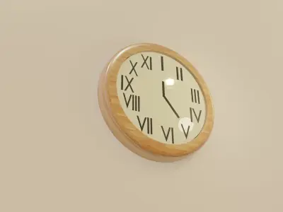 Modern Clock Free 3D model