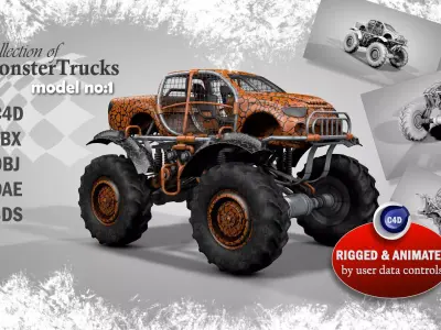 Monster Truck 1 3D model