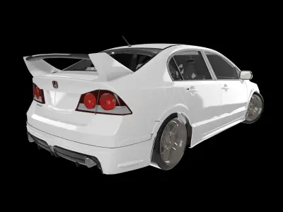 Honda Civic 2012 Mugen RR 3D model