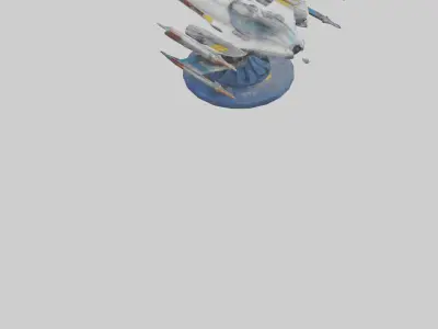 Galactic Starfighter statue model 3D model