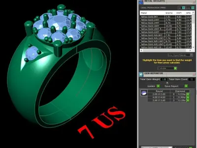 Luxury Men Rings Designs 5MR054 3D print model