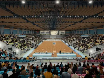 Indoor Basketball Arena  Low-poly 3D model