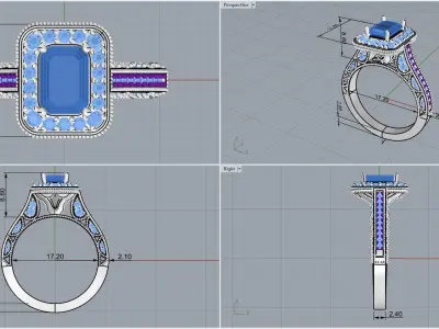 ring code 149 3D print model