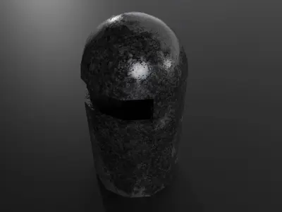 Metal Bin Free low-poly 3D model