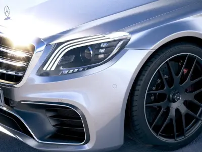 Mercedes S63 AMG 2018 3D model
