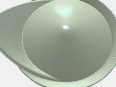 FARGKLAR Oven-serving dish with lid 1 Low-poly 3D model