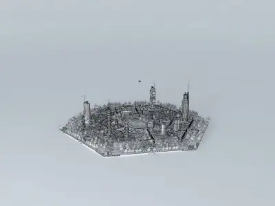ARGO ARCHITECTS ideal future eco city 3D model