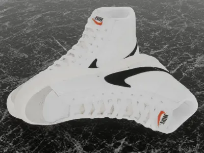 NIKE BLAZER MID 77 VINTAGE 3D Low-poly 3D model