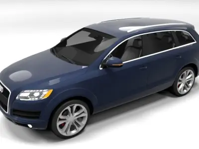 AUDI Q7 2010 LOWPOLY Low-poly 3D model