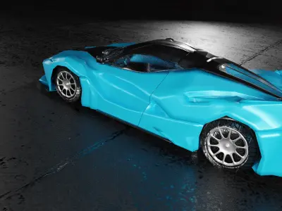  3D Car Low-poly 3D model