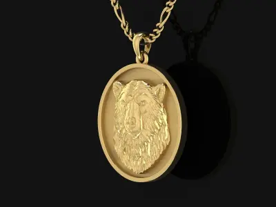 Polar Bear Pendant 3D print model