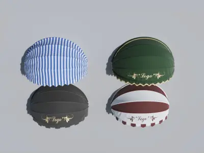 Sun protection awnings 3D model purchase