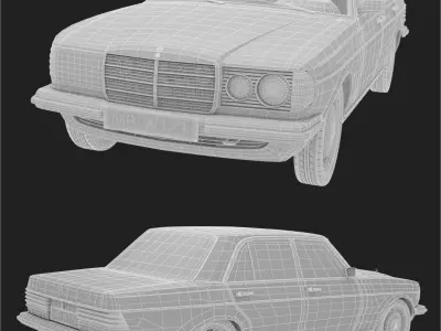 Mercedes-benz w123  3D model