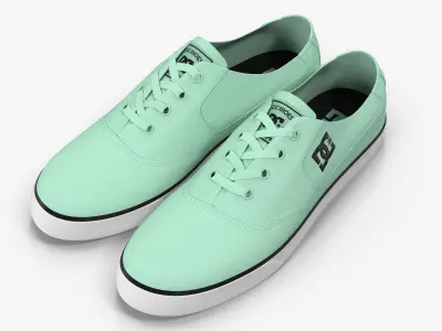 DC Shoes - Flash TX - Mint Low-poly 3D model