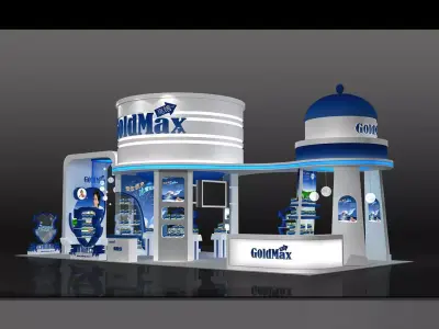 Booth - Area - 12X6-3DMAX2010-024 3D model