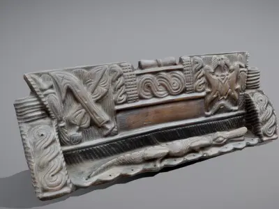 Name Tag furniture Free low-poly 3D model